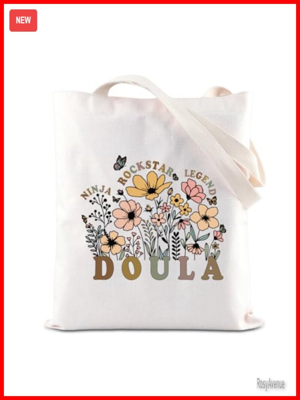 Doula Definition Canvas Tote Bag Midwife Labor Delivery Nurse Gift